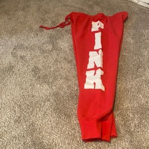 Red PINK joggers